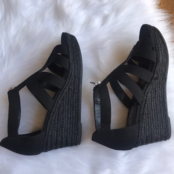 Ralph Lauren 🖤 Kelcie Linen Zip Wedge - Picture 3 of 8